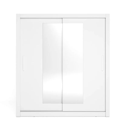 ARMARIO 2 PUERTAS CORREDERAS CON LUNAS SAVA | 182x201 - BLANCO MATE_1